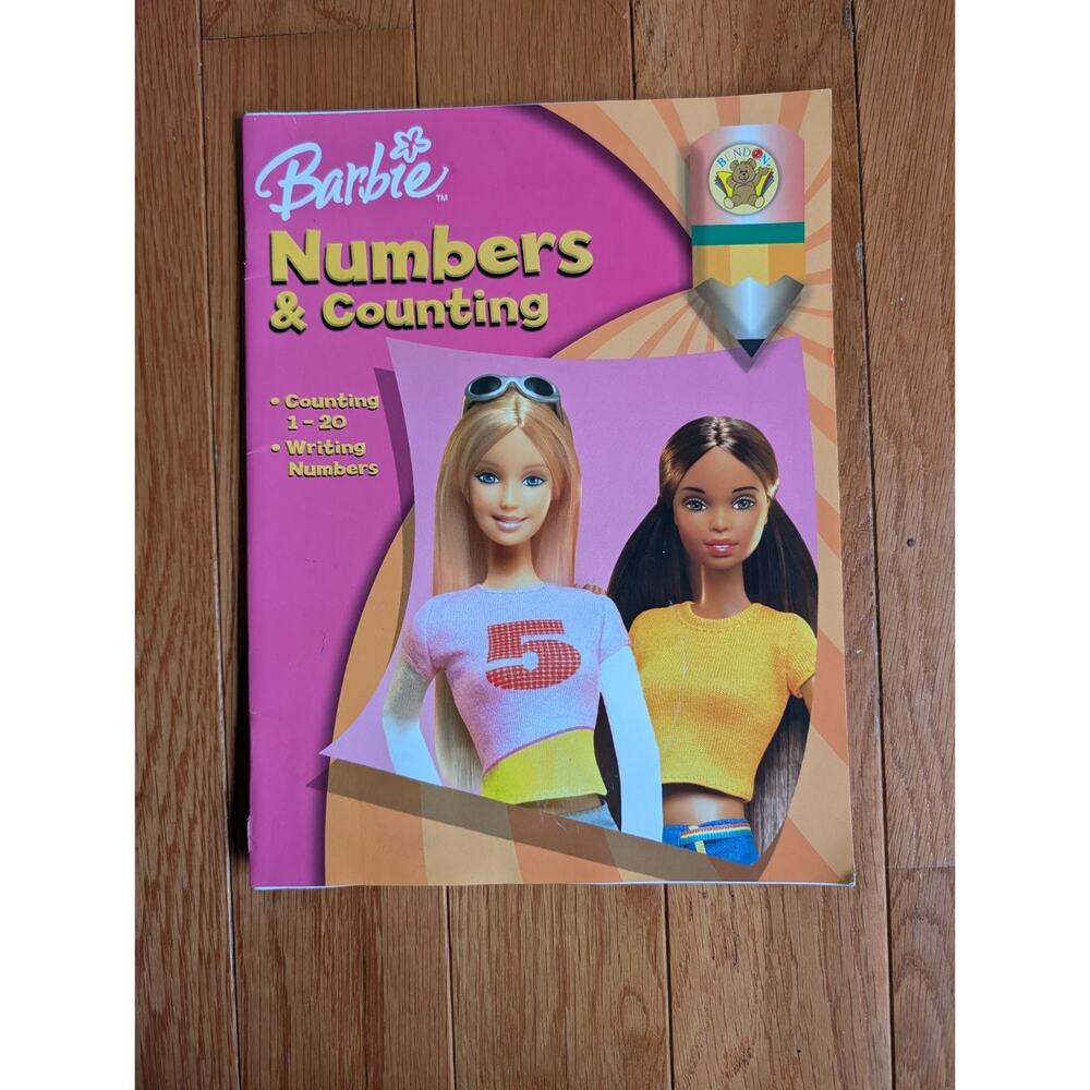 Barbie 2005 Numbers And Counting Activity Book Unused